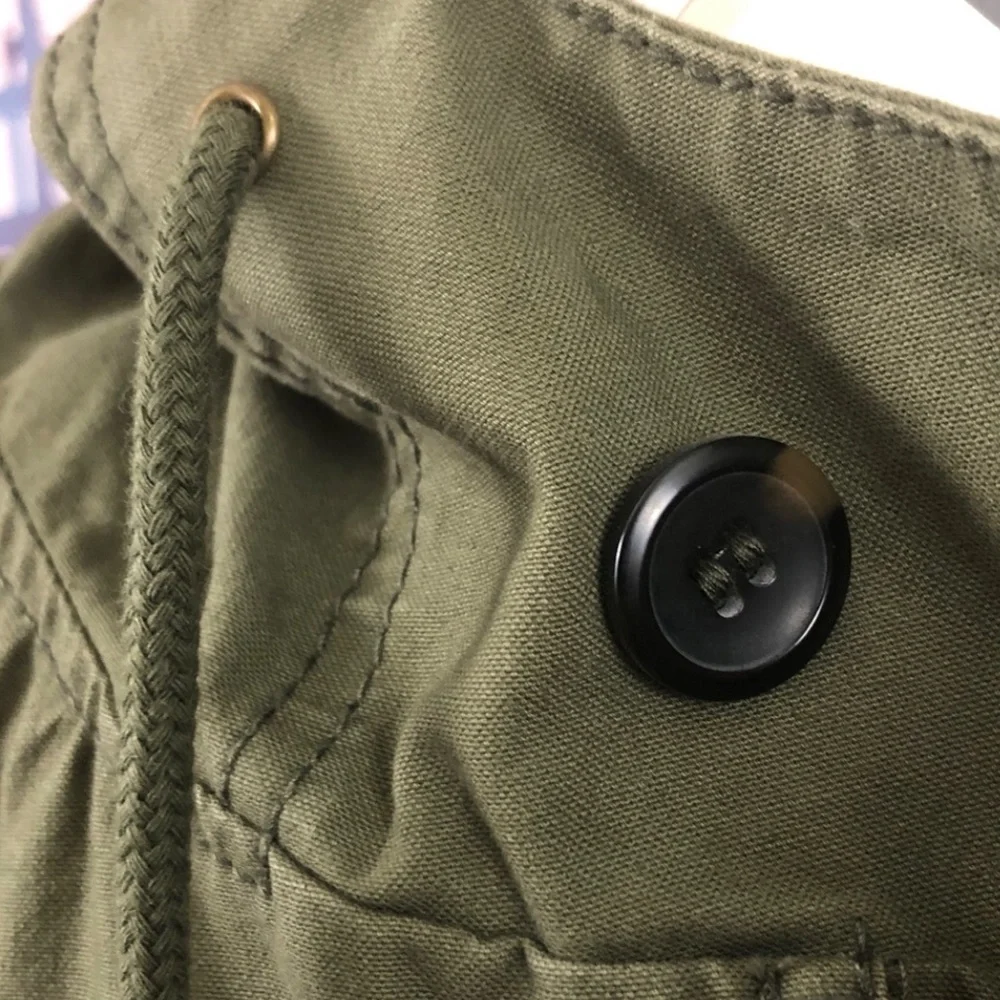 NWT Zara Olive Green Hooded Parka Jacket